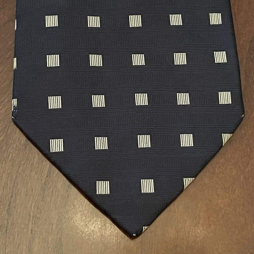 alcione Milano Black Gold 100% Silk Men’s Neck Tie Made In Italy